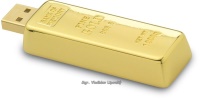 USB flash disk ve tvaru zlaté cihly 