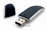 USB flash disk, šedo/stříbrné provedení 