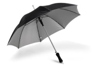 Automatický dvoubarevný deštník s kovovou tyčí a pěnovou rukojetí 